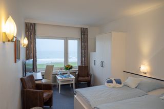 mittleres See Doppelzimmer mit Seeblick auf die Nordsee vor Norderney